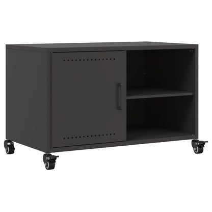Tv Skříňka Černá 68 X 39 X 43,5 Cm Ocel