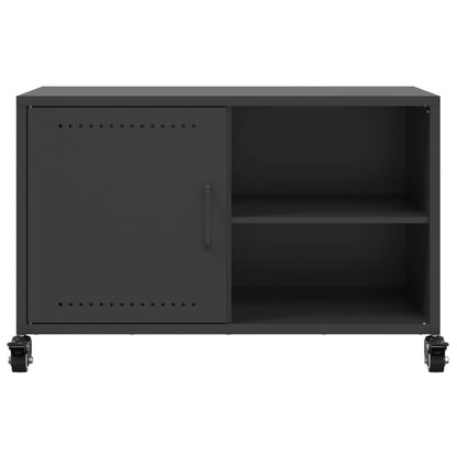 Tv Skříňka Černá 68 X 39 X 43,5 Cm Ocel