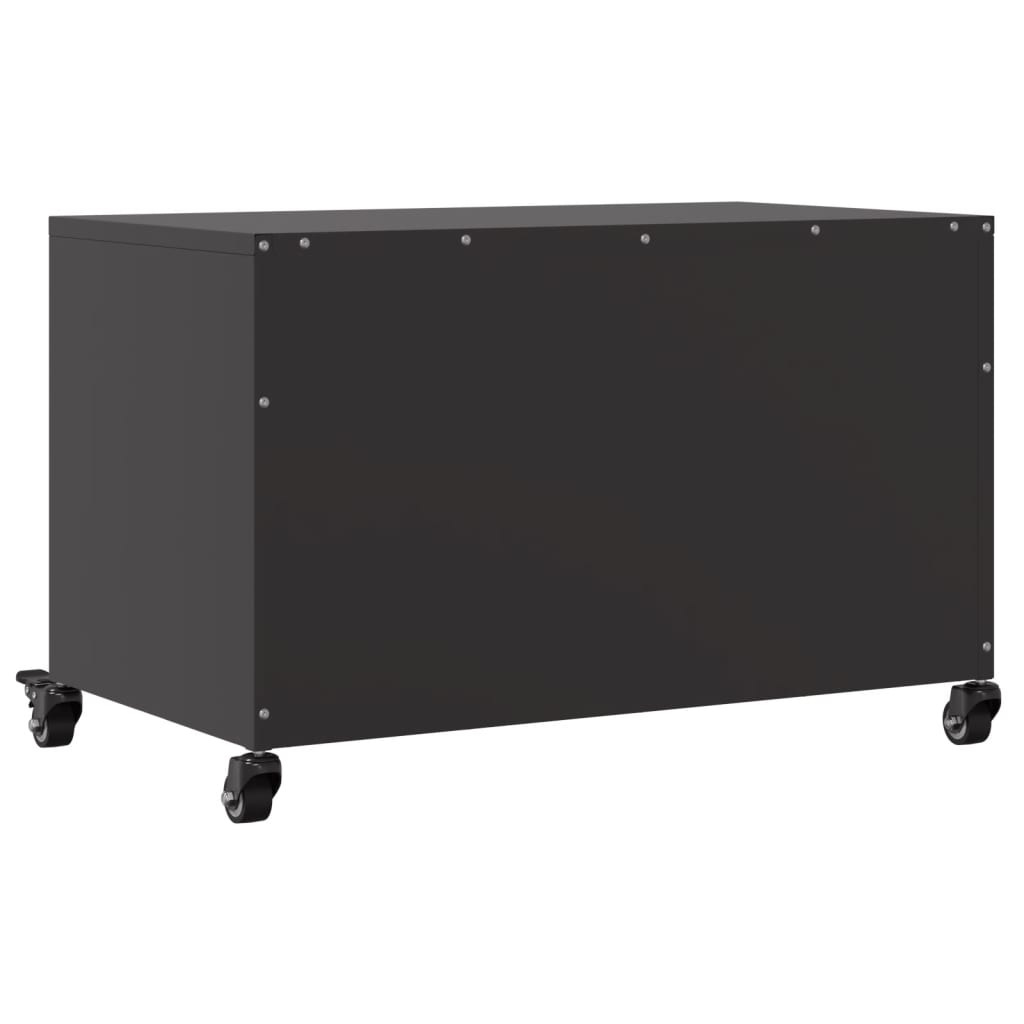 Tv Skříňka Černá 68 X 39 X 43,5 Cm Ocel