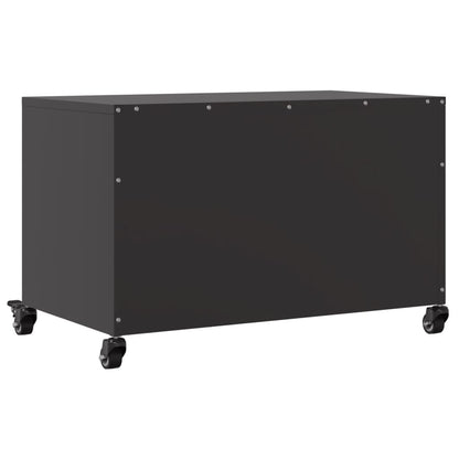 Tv Skříňka Černá 68 X 39 X 43,5 Cm Ocel