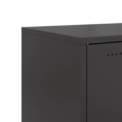 Tv Skříňka Černá 68 X 39 X 43,5 Cm Ocel