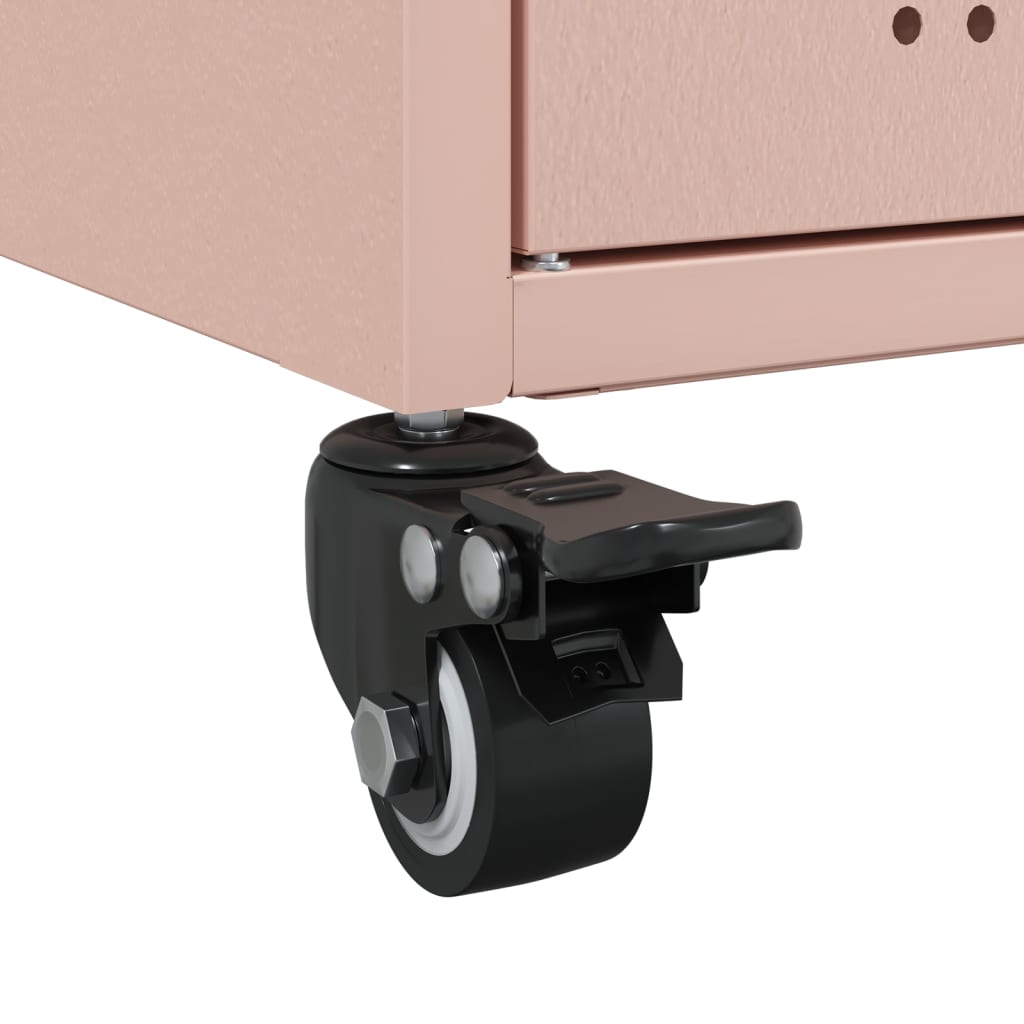 Příborník Růžový 100,5 X 39 X 72 Cm Ocel