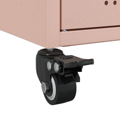 Příborník Růžový 100,5 X 39 X 72 Cm Ocel