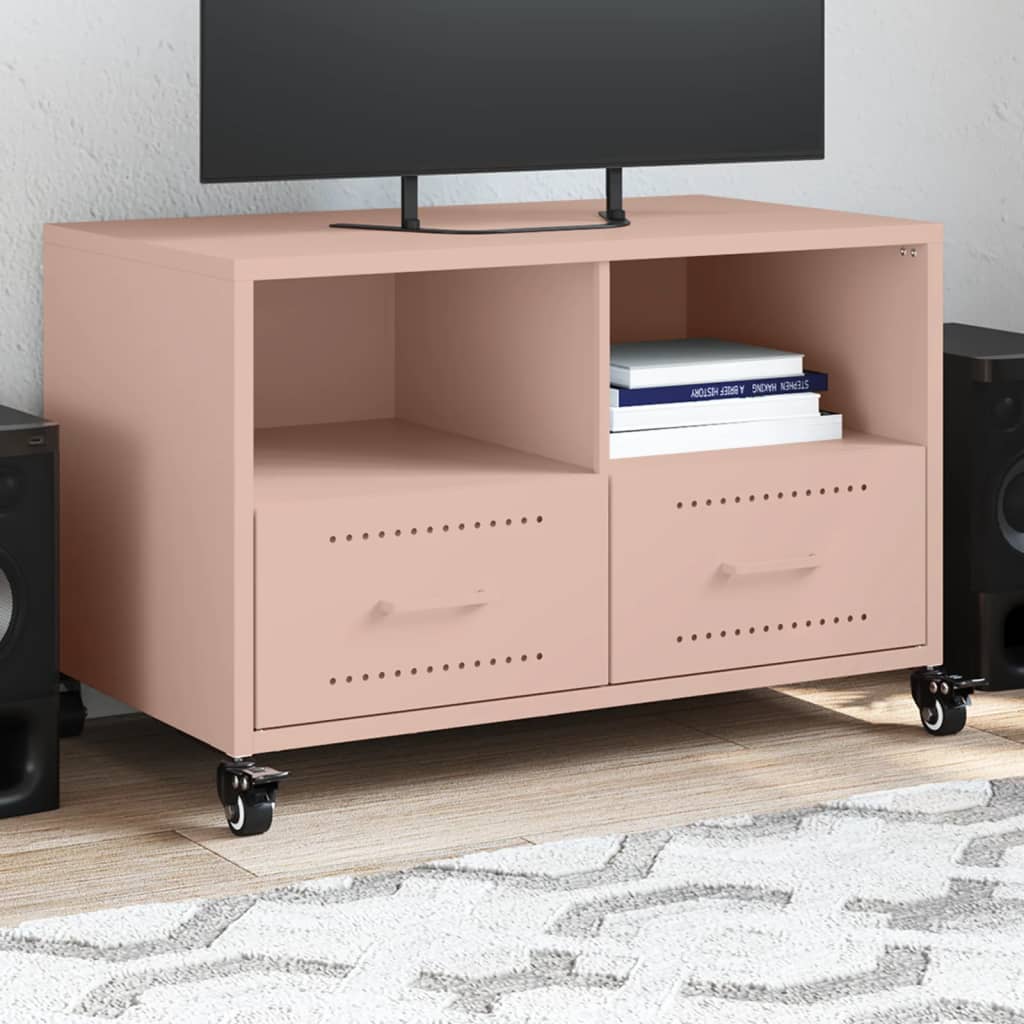 Tv Skříňka Olivově 68 X 39 X 43,5 Cm Ocel