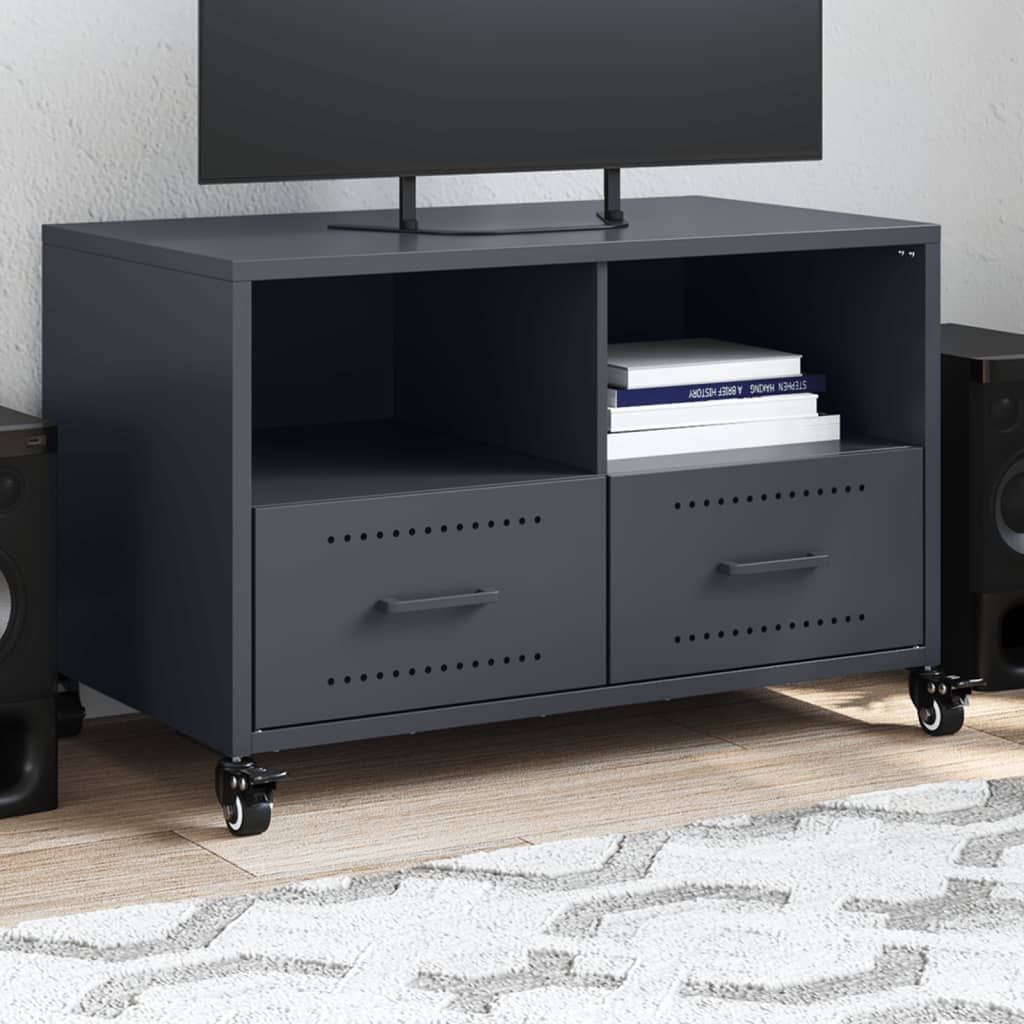 Tv Skříňka Olivově 68 X 39 X 43,5 Cm Ocel