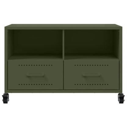 Tv Skříňka Olivově 68 X 39 X 43,5 Cm Ocel