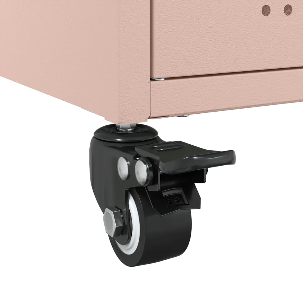 Příborník Růžový 100,5 X 39 X 72 Cm Ocel