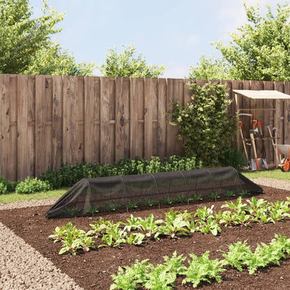 Zahradní Tunel Černý 300 X 50 X 48,5 Cm Ocel A Polyethylen