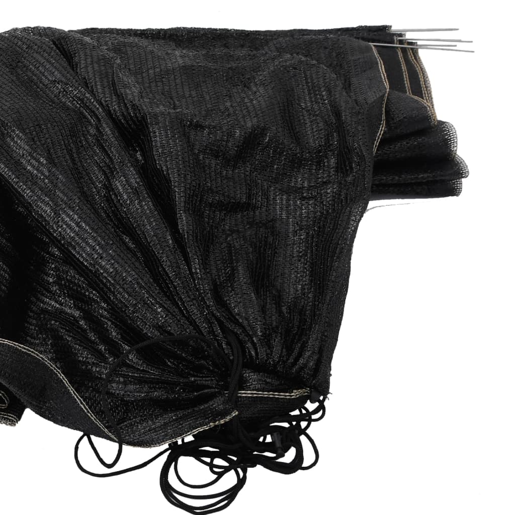 Zahradní Tunel Černý 300 X 50 X 48,5 Cm Ocel A Polyethylen