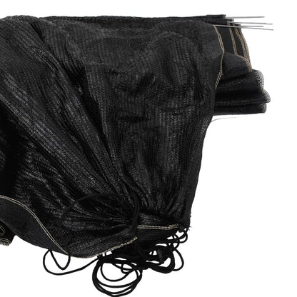 Zahradní Tunel Černý 300 X 50 X 48,5 Cm Ocel A Polyethylen