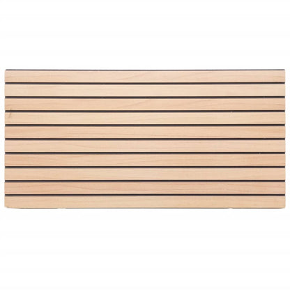 3D Nástěnné Panely 5 Ks Hnědé 100 X 50 Cm Eps