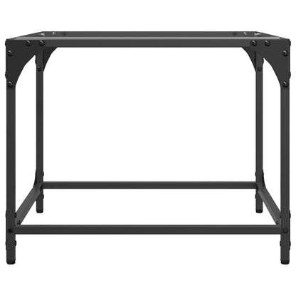 Konferenční Stolky Průhledná Skleněná Deska 2Ks 50X50X40Cm Ocel