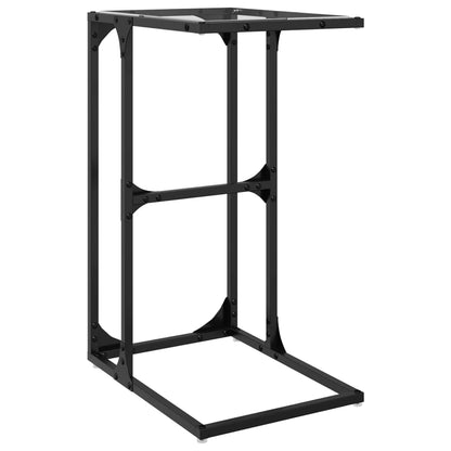 Odkládací Stolek S Průhledným Sklem 40 X 30 X 61,5 Cm Ocel