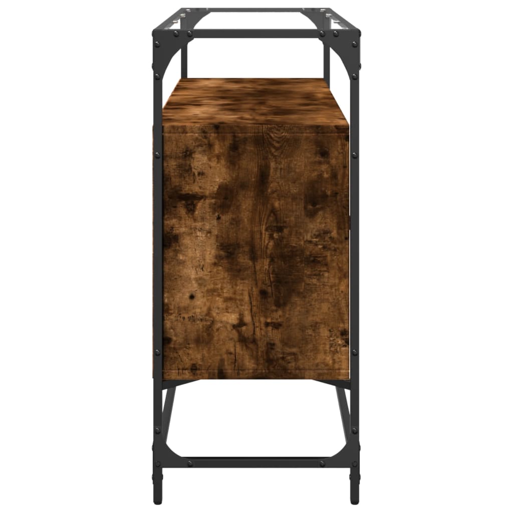 Příborník Se Skleněnou Deskou 98X35X81 Cm Kompozit