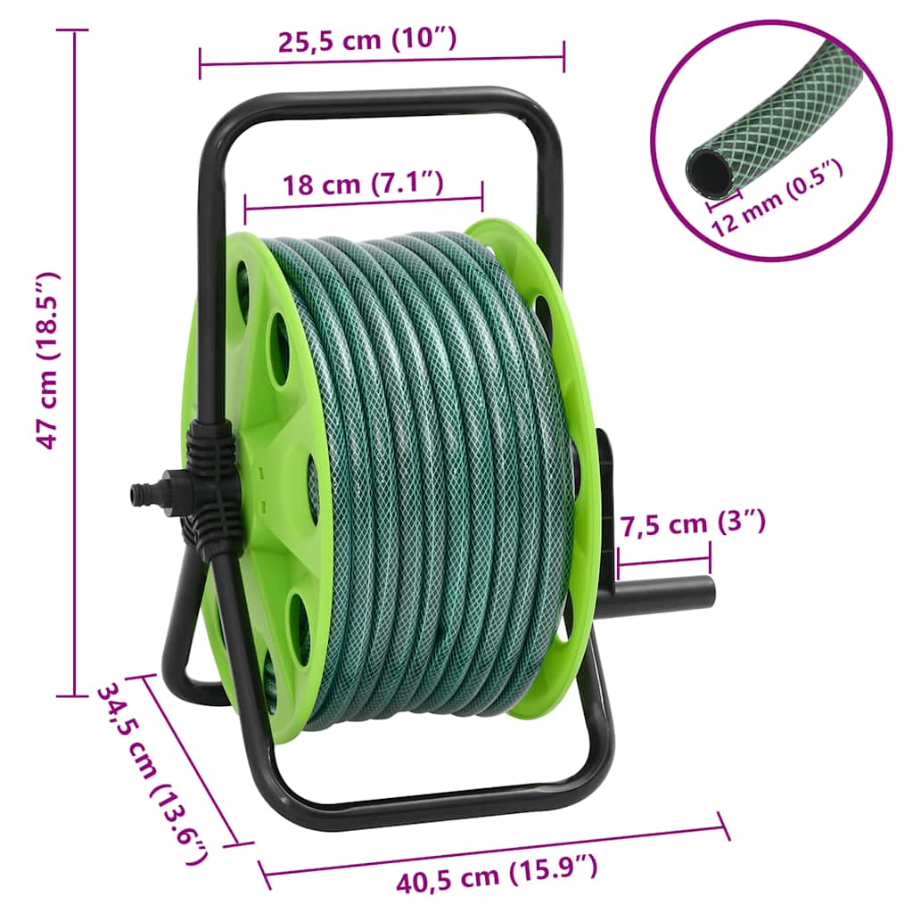 Volně Stojící Hadicový Naviják Se Sadou Koncovek 0,5" 20 M Pvc