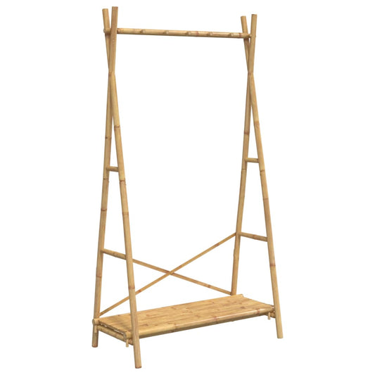 Stojan Na Oblečení S Policí 102 X 50 X 190 Cm Bambus