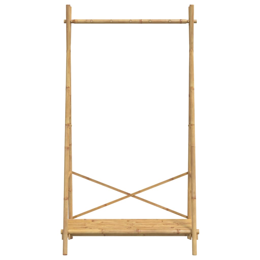 Stojan Na Oblečení S Policí 102 X 50 X 190 Cm Bambus