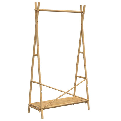 Stojan Na Oblečení S Policí 102 X 50 X 190 Cm Bambus