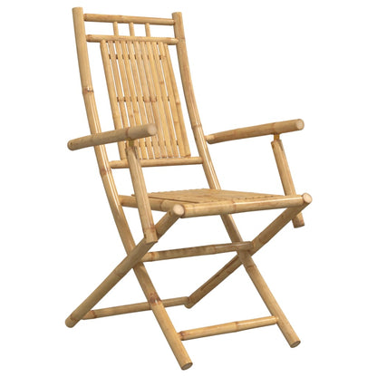 Skládací Zahradní Židle 2 Ks 53 X 66 X 99 Cm Bambus