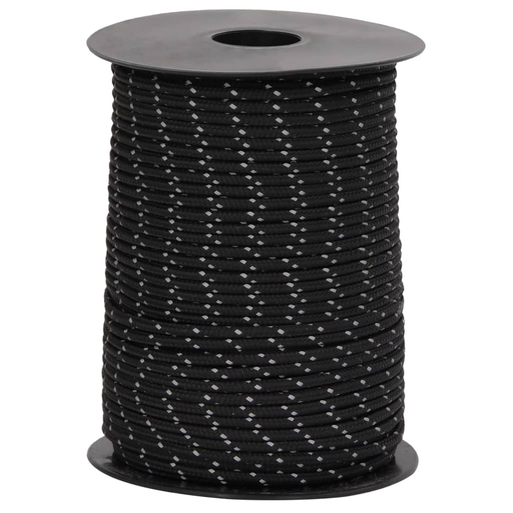 Stanové Lanko S Reflexními Proužky A Napínáky 50 M