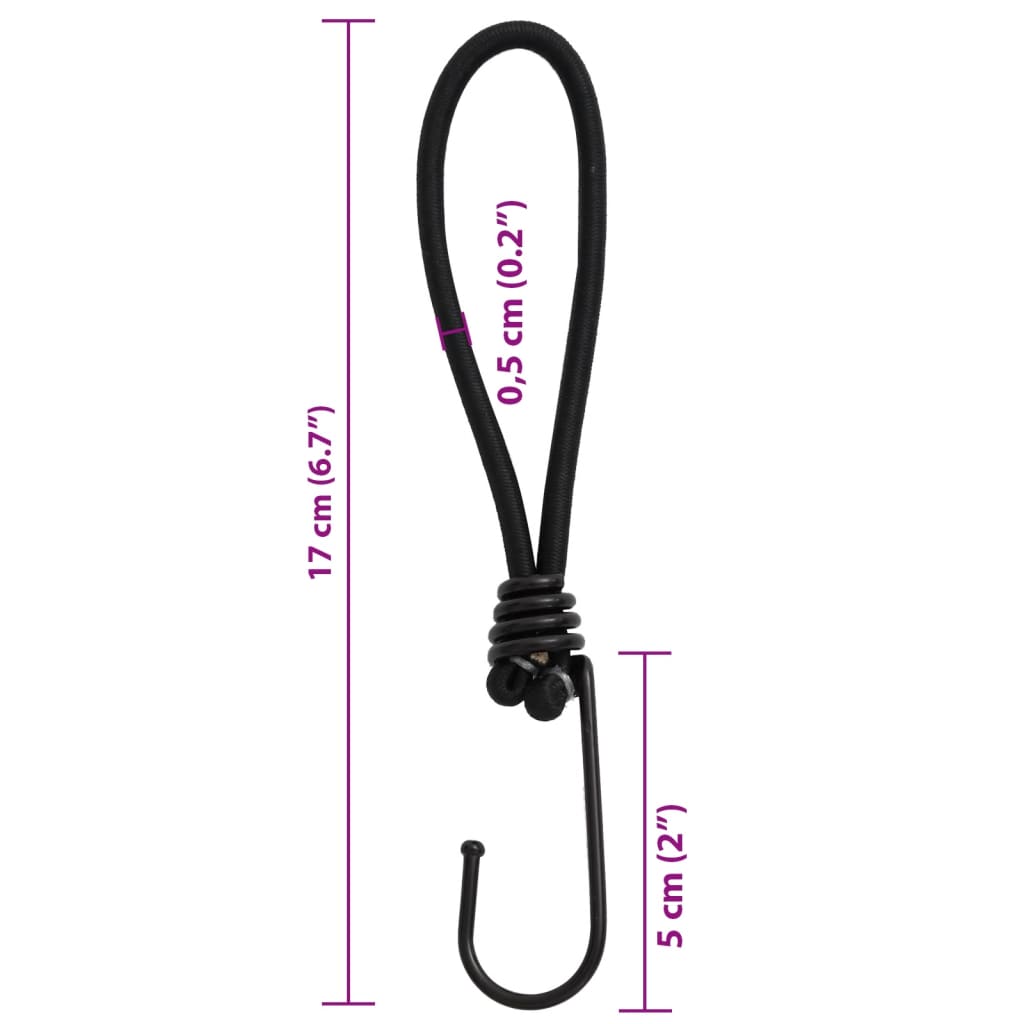 Gumicuky S Háčky 25 Ks 17 Cm