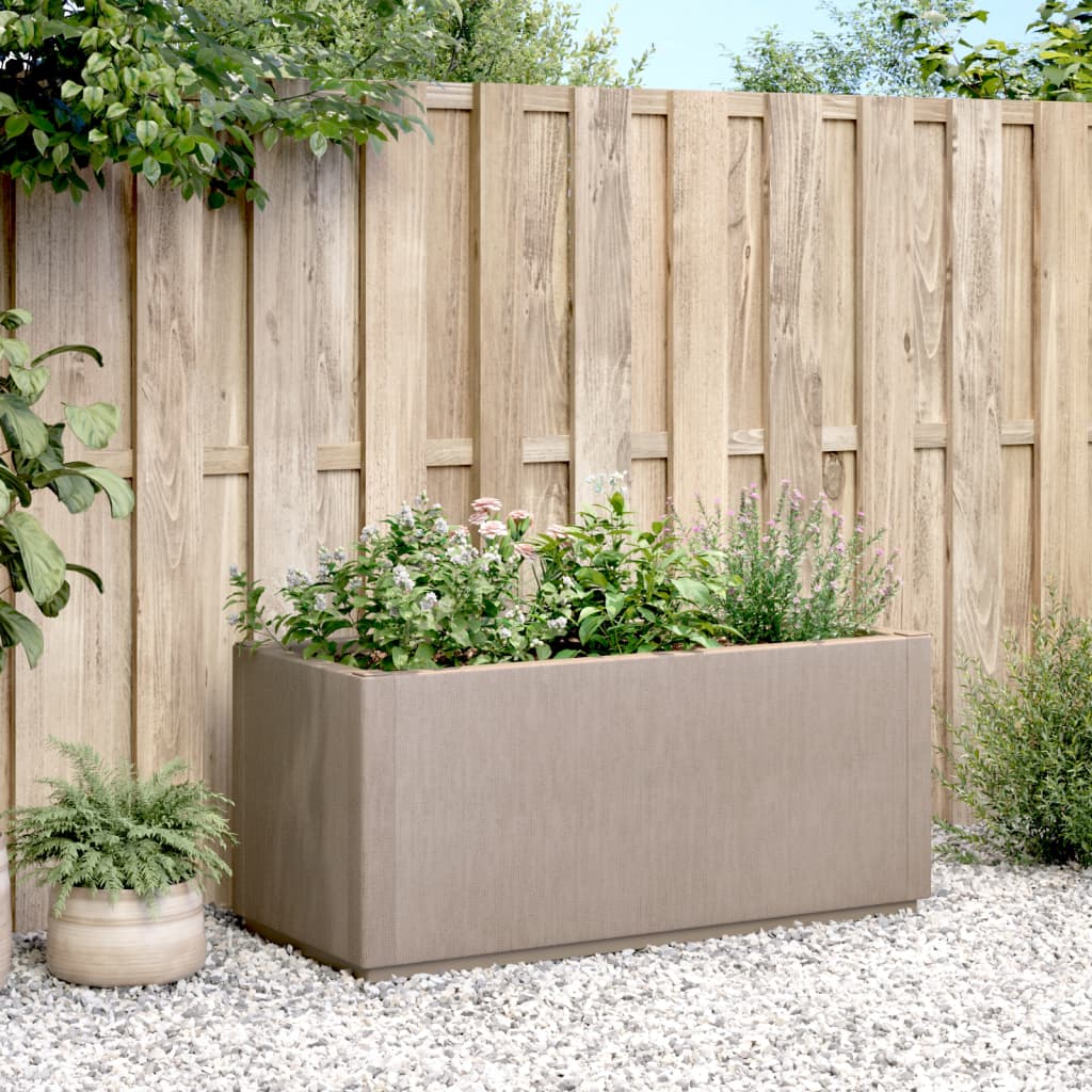 Zahradní Truhlík S Nohami Hnědý 80 X 36 X 35 Cm Pp