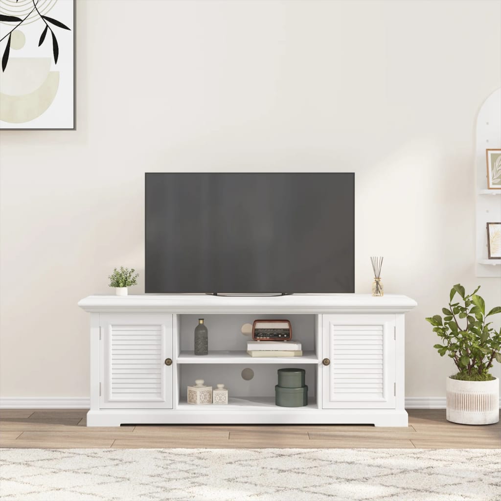 Tv Skříňka Bílá 110 X 30 X 41 Cm Kompozitní Dřevo
