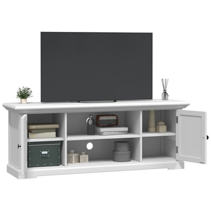 Tv Skříňka Bílá 110 X 30 X 41 Cm Kompozitní Dřevo