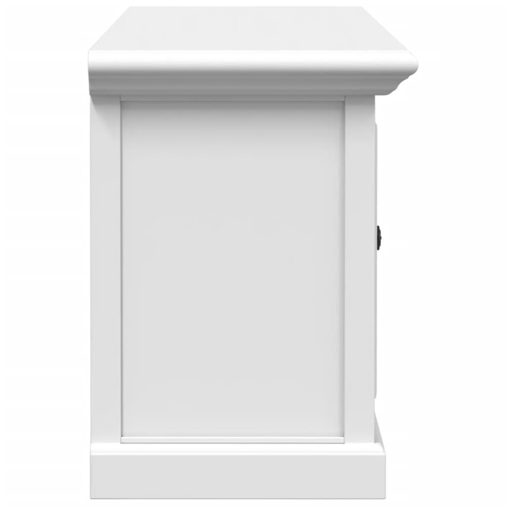Tv Skříňka Bílá 110 X 30 X 41 Cm Kompozitní Dřevo