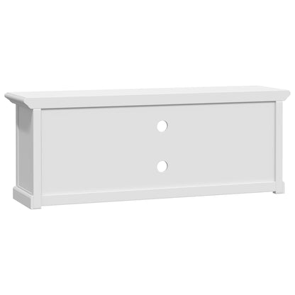 Tv Skříňka Bílá 110 X 30 X 41 Cm Kompozitní Dřevo