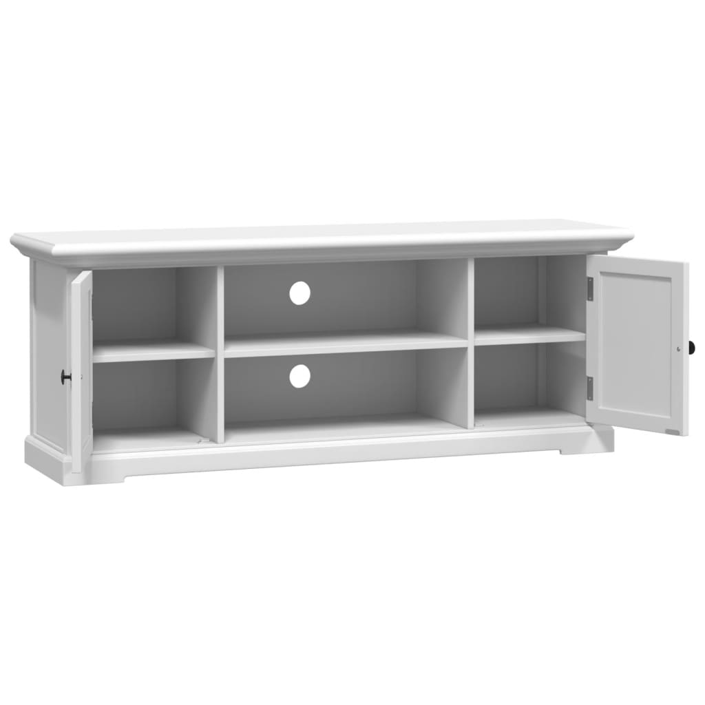 Tv Skříňka Bílá 110 X 30 X 41 Cm Kompozitní Dřevo