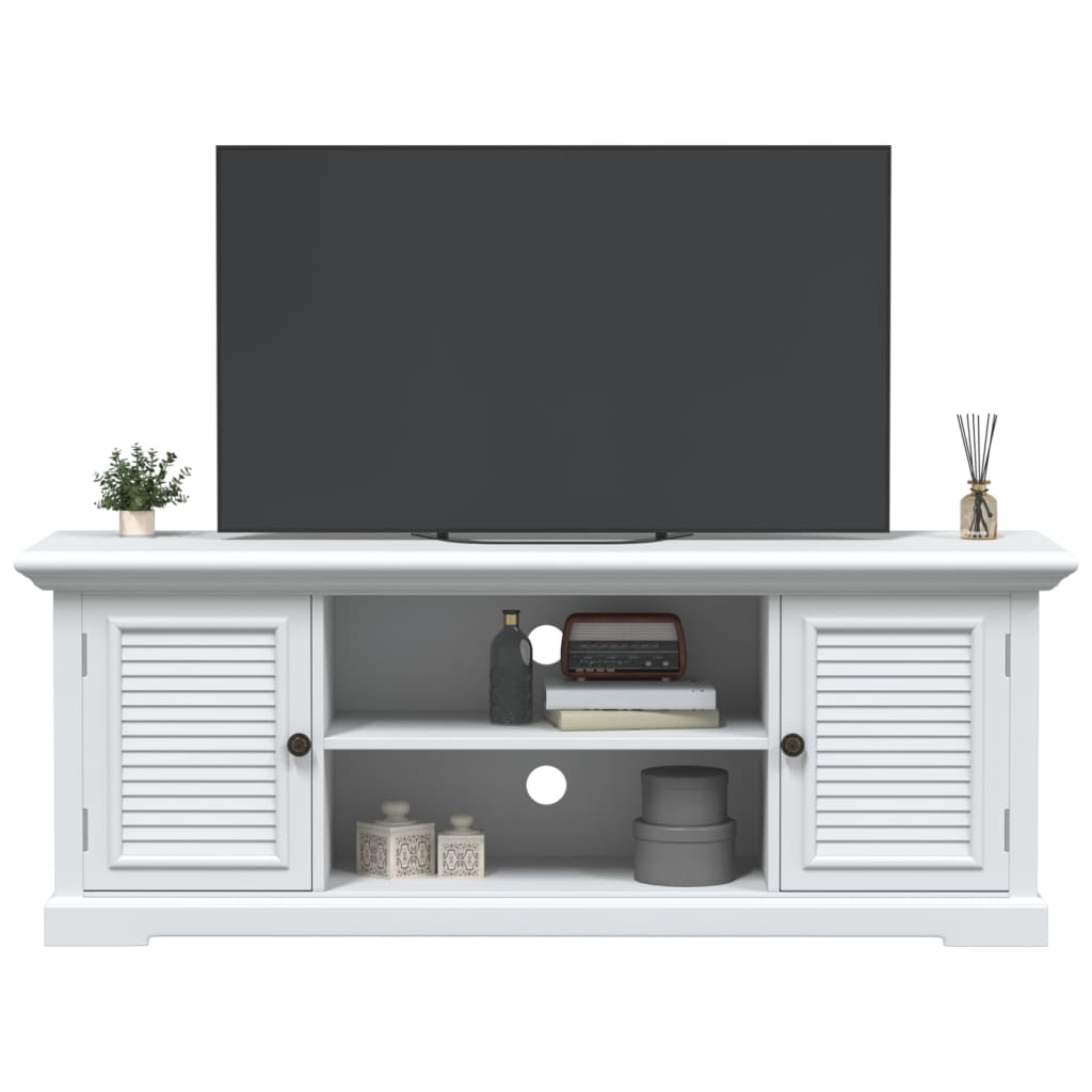 Tv Skříňka Bílá 110 X 30 X 41 Cm Kompozitní Dřevo