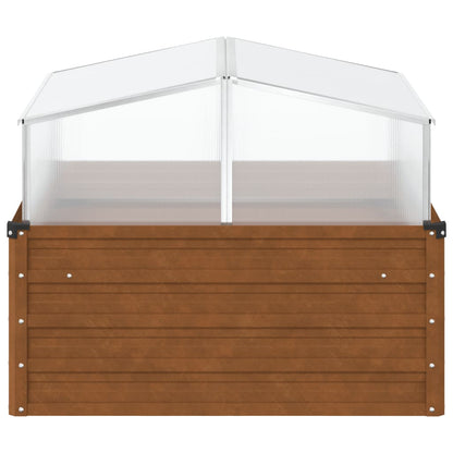 Zahradní Truhlík Se Skleníkem Povětrnostně Odolná Ocel