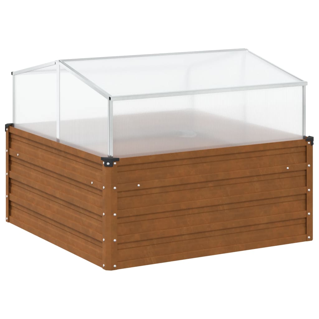 Zahradní Truhlík Se Skleníkem Povětrnostně Odolná Ocel