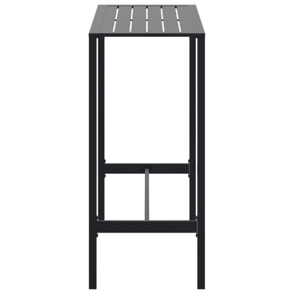 Barový Stůl Černý Práškově Lakovaná Ocel