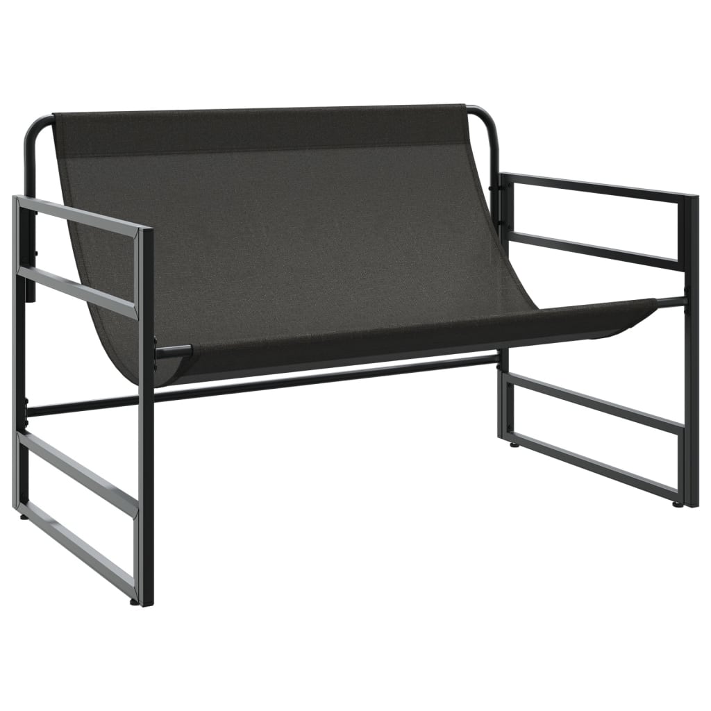 Zahradní Lavice S Poduškou 113 Cm Ocel