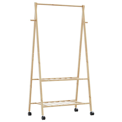 Stojan Na Oblečení S Policemi A Kolečky 96X45,5X155,5 Cm