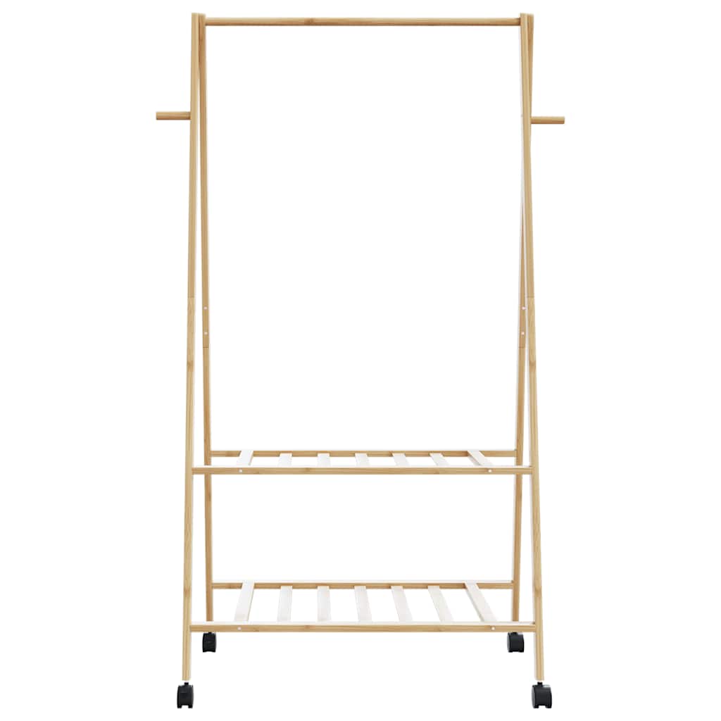 Stojan Na Oblečení S Policemi A Kolečky 96X45,5X155,5 Cm