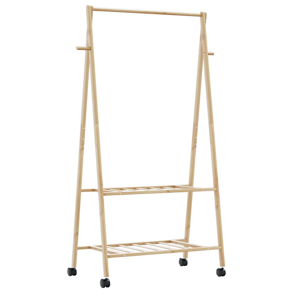 Stojan Na Oblečení S Policemi A Kolečky 96X45,5X155,5 Cm