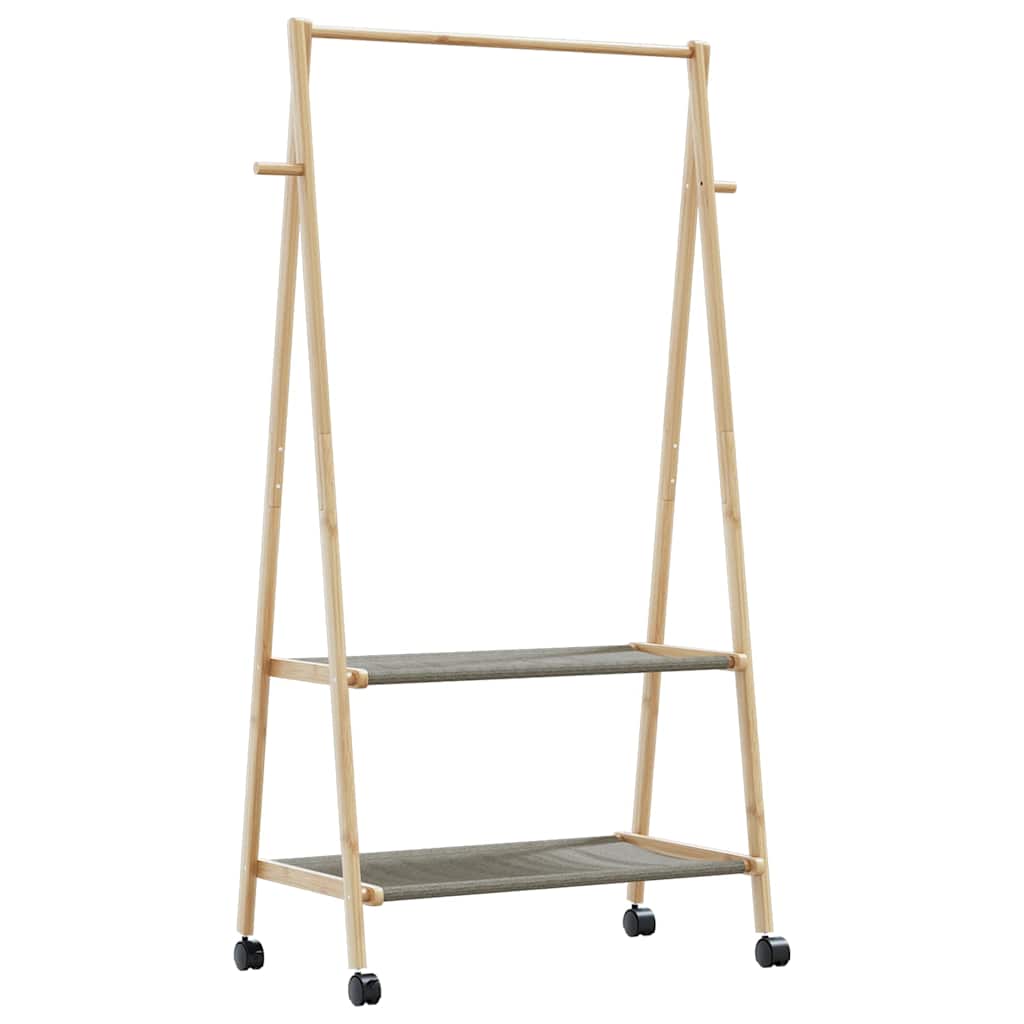 Stojan Na Oblečení S Policemi A Kolečky 96X45,5X155,5 Cm