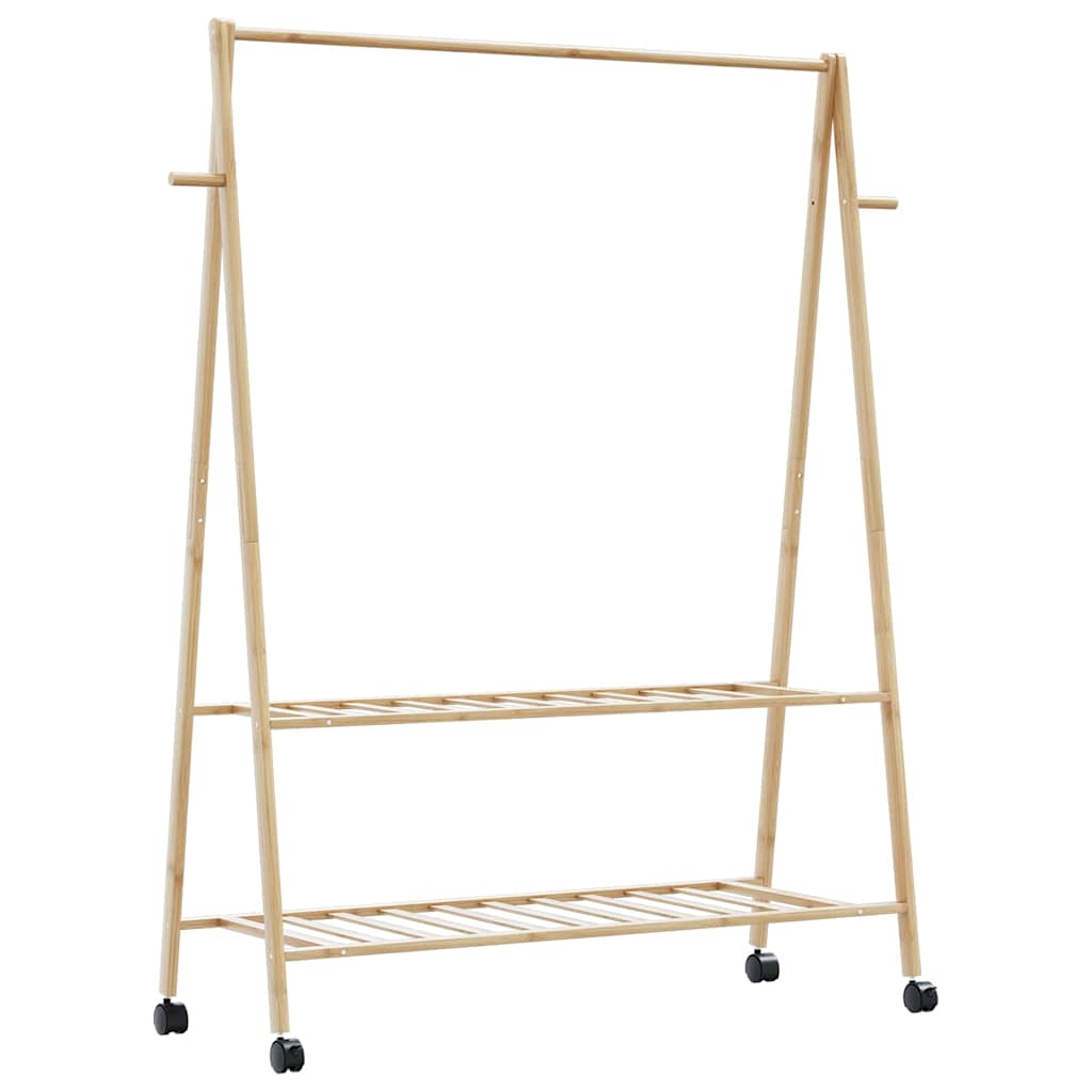 Stojan Na Oblečení S Policemi A Kolečky 96X45,5X155,5 Cm