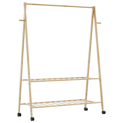 Stojan Na Oblečení S Policemi A Kolečky 96X45,5X155,5 Cm