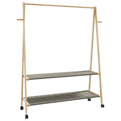 Stojan Na Oblečení S Policemi A Kolečky 96X45,5X155,5 Cm