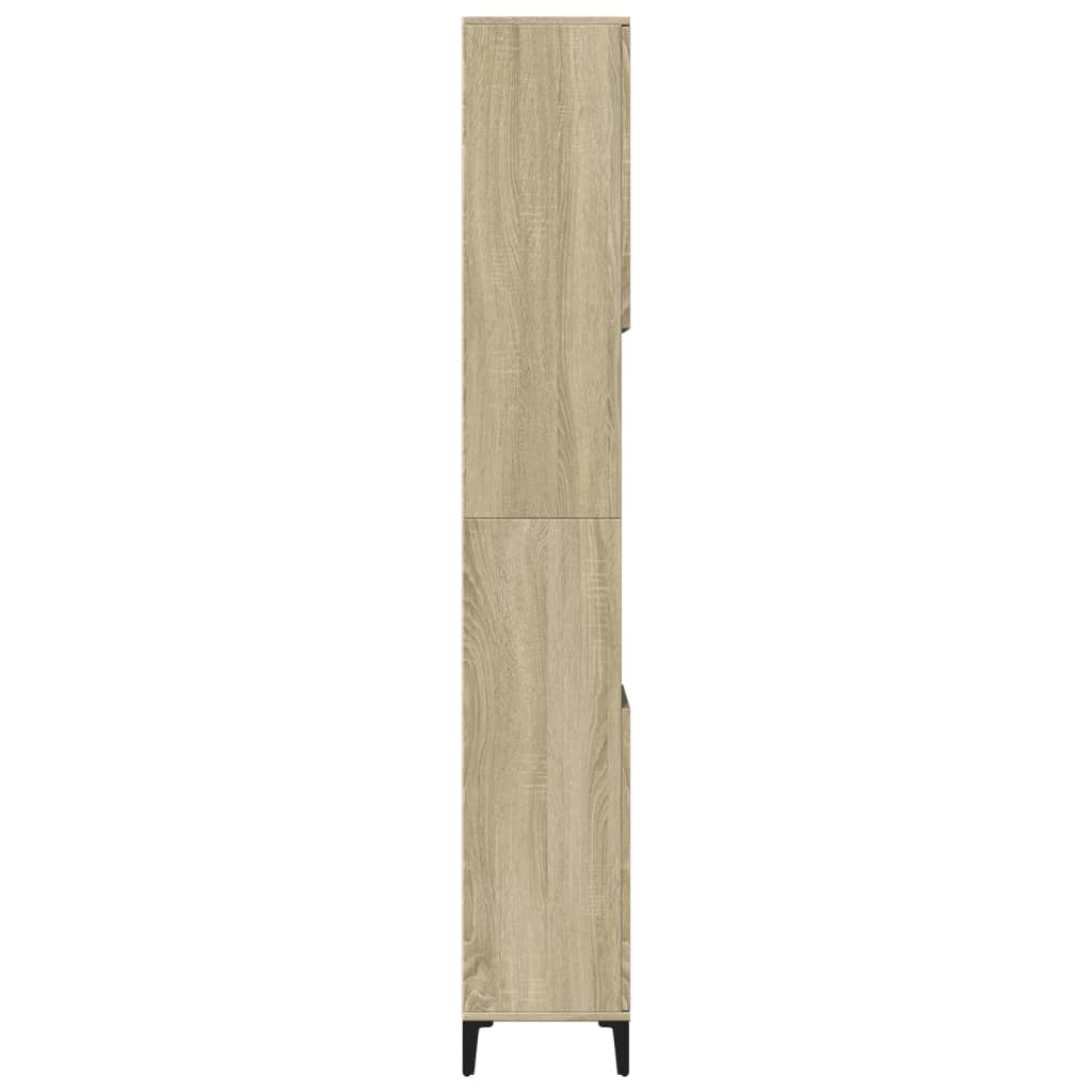 Koupelnová Skříňka 30 X 30 X 190 Cm Kompozitní Dřevo