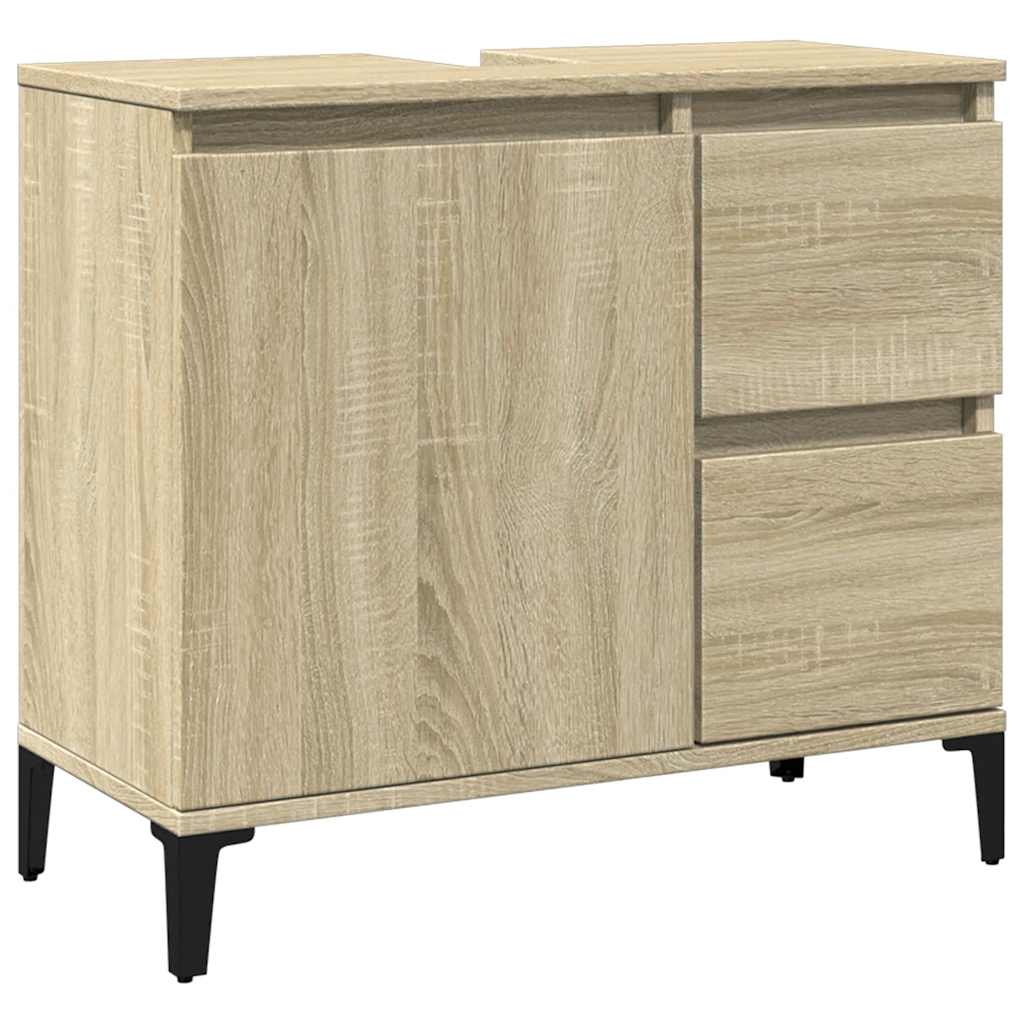 Koupelnová Skříňka 65 X 33 X 60 Cm Kompozitní Dřevo