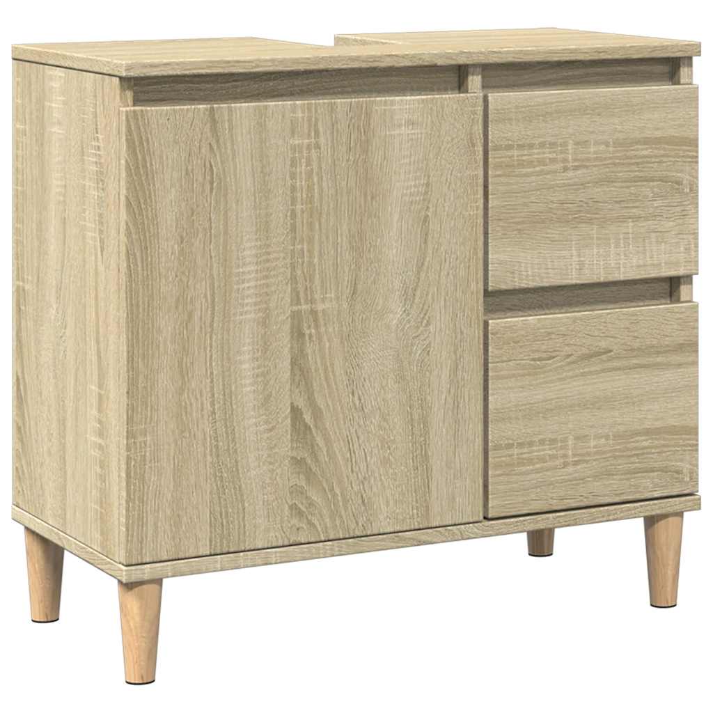 Koupelnová Skříňka 65 X 33 X 60 Cm Kompozitní Dřevo