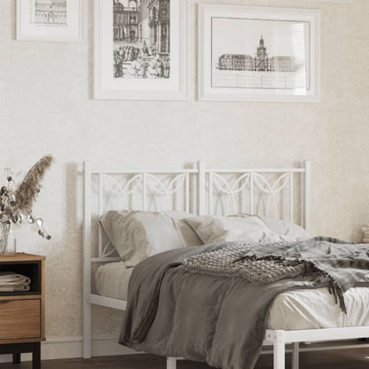 Kovové Čelo Postele Bílé