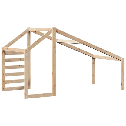 Střecha Na Dětskou Postel 188X82X113 Cm Masivní Borové Dřevo
