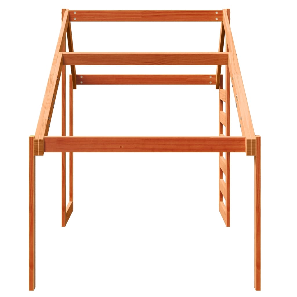 Střecha Na Dětskou Postel Hnědá Masivní Borovice