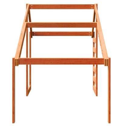 Střecha Na Dětskou Postel Hnědá Masivní Borovice